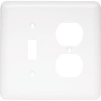 BRAINERD W36316-SN Windmere Satin Nickel Single Duplex Switch Wall Plate Cover